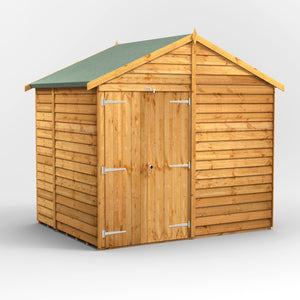 Power Overlap Apex Shed 6x8 ft