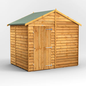 Power Overlap Apex Shed 6x8 ft