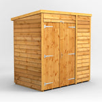 Power Overlap Pent Shed 6x4 ft