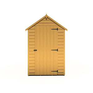 Shire Overlap Dipped Apex Wooden Garden Shed With Single Door 6x4 - Garden Life Stores. 