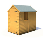 Shire Overlap Dipped Apex Wooden Garden Shed With Window 6x4 - Garden Life Stores. 