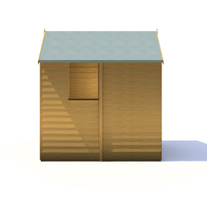 Shire Overlap Dipped Apex Wooden Garden Shed With Window 6x4 - Garden Life Stores. 