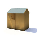 Shire Overlap Dipped Apex Wooden Garden Shed With Window 6x4 - Garden Life Stores. 