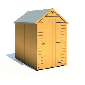 Shire Overlap Dipped Apex Wooden Garden Shed With Window 6x4 - Garden Life Stores. 