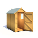 Shire Overlap Dipped Apex Wooden Garden Shed With Window 6x4 - Garden Life Stores. 