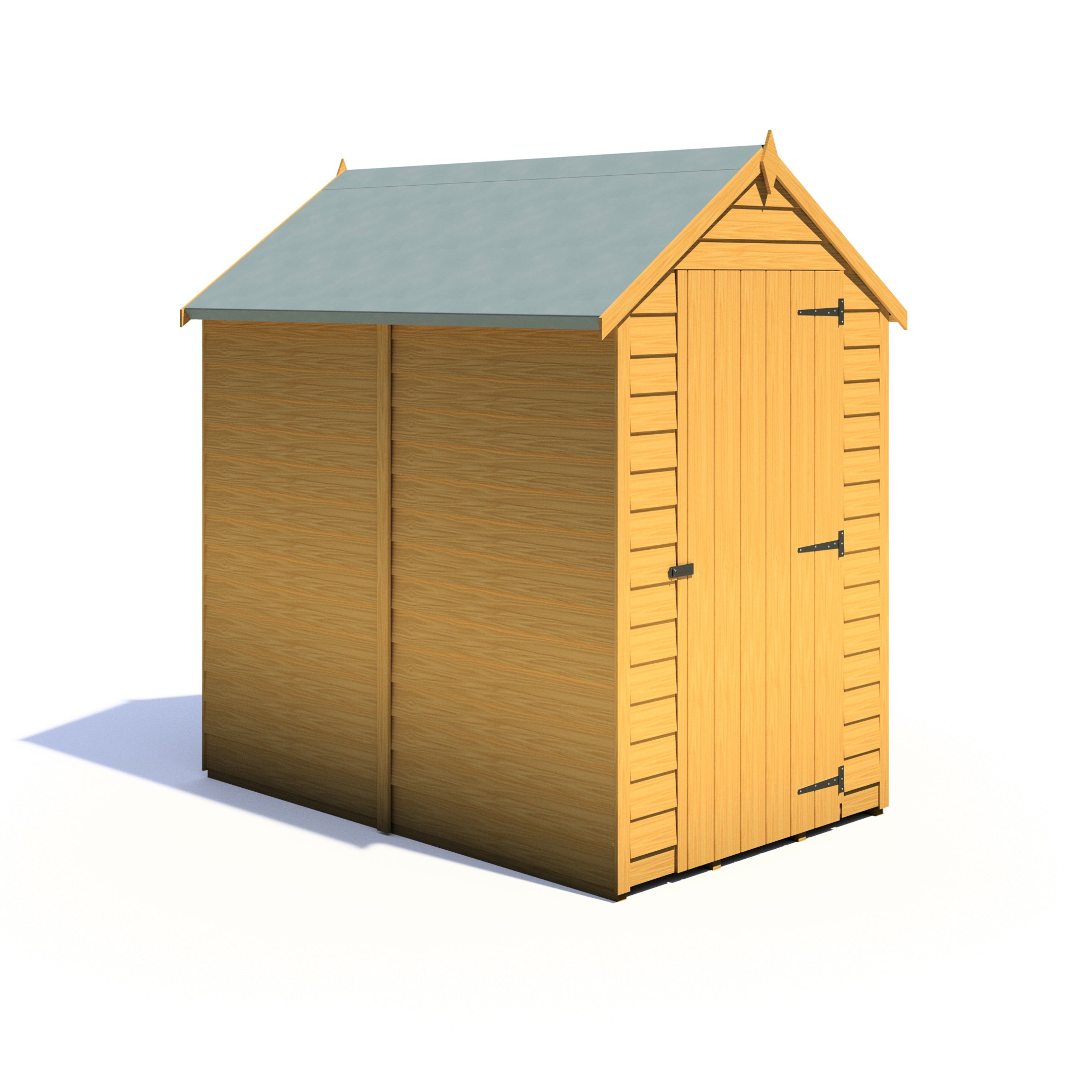 Shire Overlap Dipped Apex Wooden Garden Shed With Window 6x4 - Garden Life Stores. 