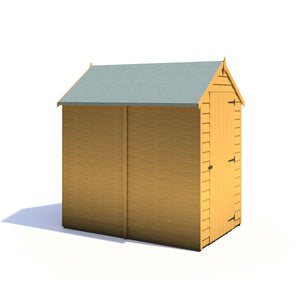 Shire Overlap Dipped Apex Wooden Garden Shed With Window 6x4 - Garden Life Stores. 