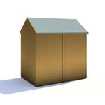 Shire Overlap Dipped Apex Wooden Garden Shed With Window 6x4 - Garden Life Stores. 