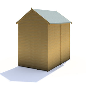 Shire Overlap Dipped Apex Wooden Garden Shed With Window 6x4 - Garden Life Stores. 