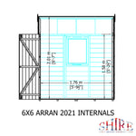 Shire Arran Shed Double Door 6x6