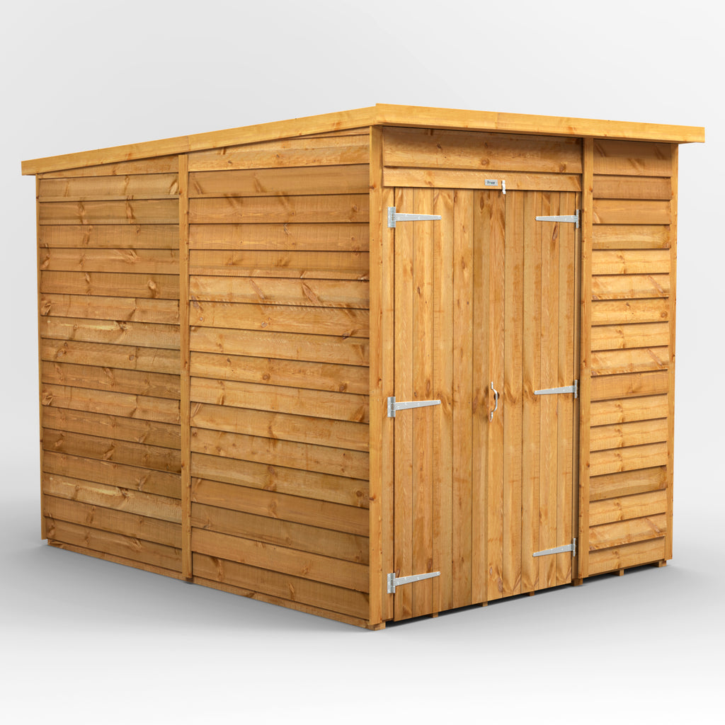 Power Overlap Pent Shed 6x8 ft