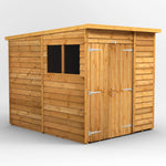 Power Overlap Pent Shed 6x8 ft
