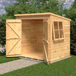 Shire 7x5 Shiplap Pent Shed with Double Doors – Garden Life Stores