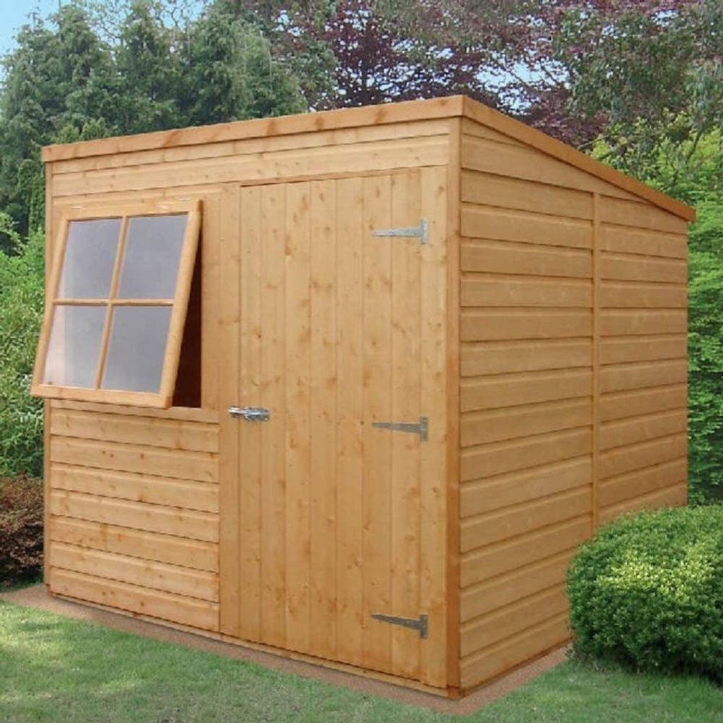 Shire 7x7 Shiplap Pent Shed with Double Doors – Garden Life Stores