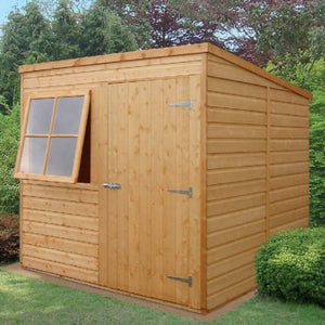 Shire 7x7 Shiplap Pent Shed with Double Doors – Garden Life Stores