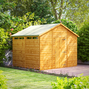 Power Apex Security Garden Shed 8x10 ft