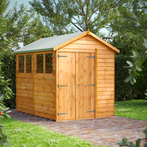 Power Overlap Apex Shed 8x6 ft