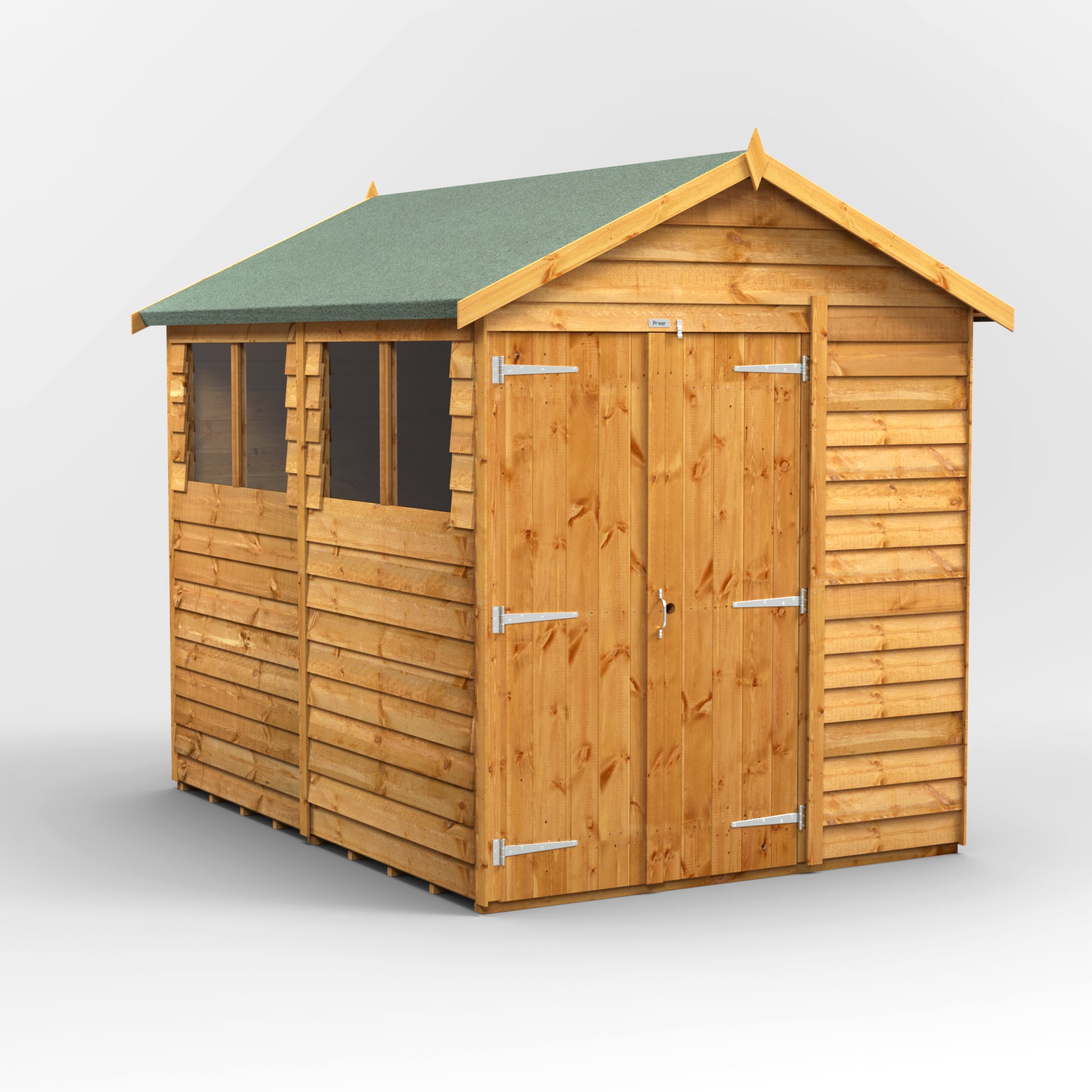 Power Overlap Apex Shed 8x6 ft