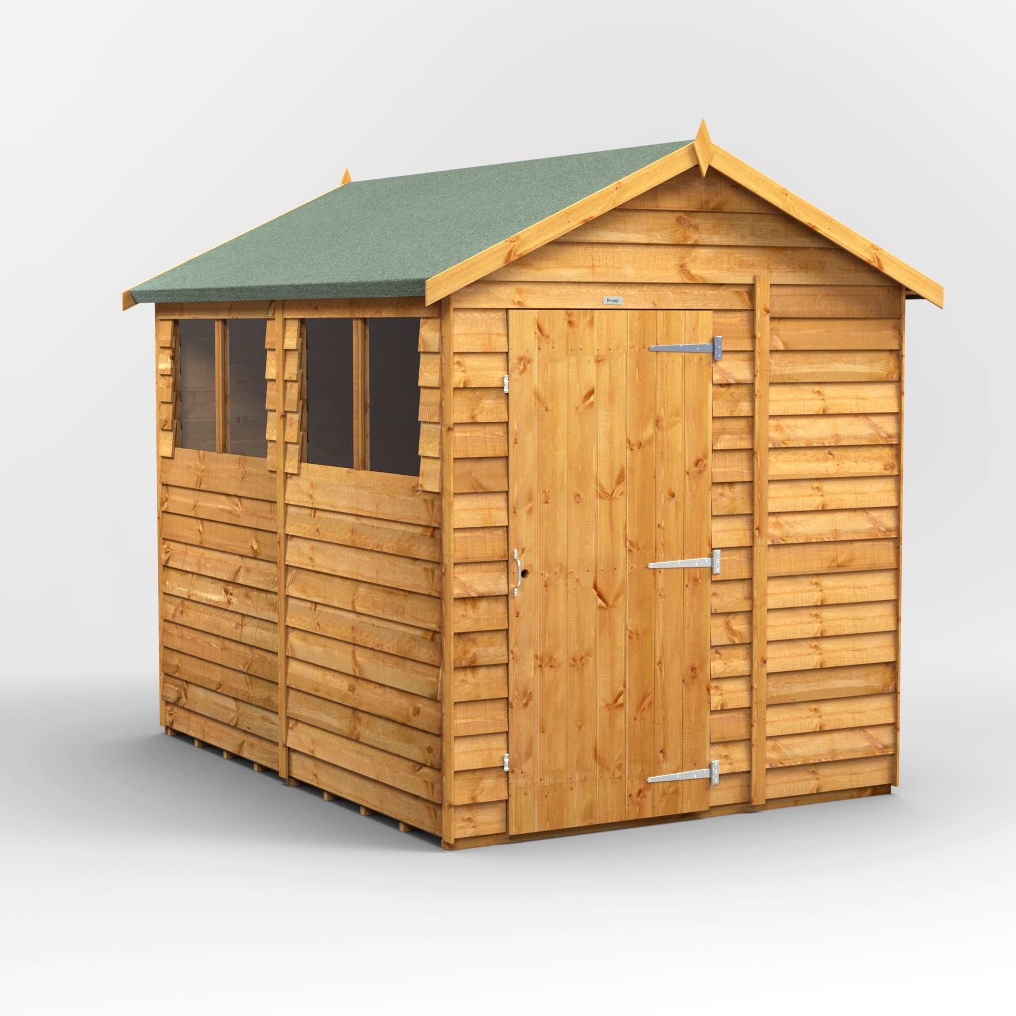 Power Overlap Apex Shed 8x6 ft