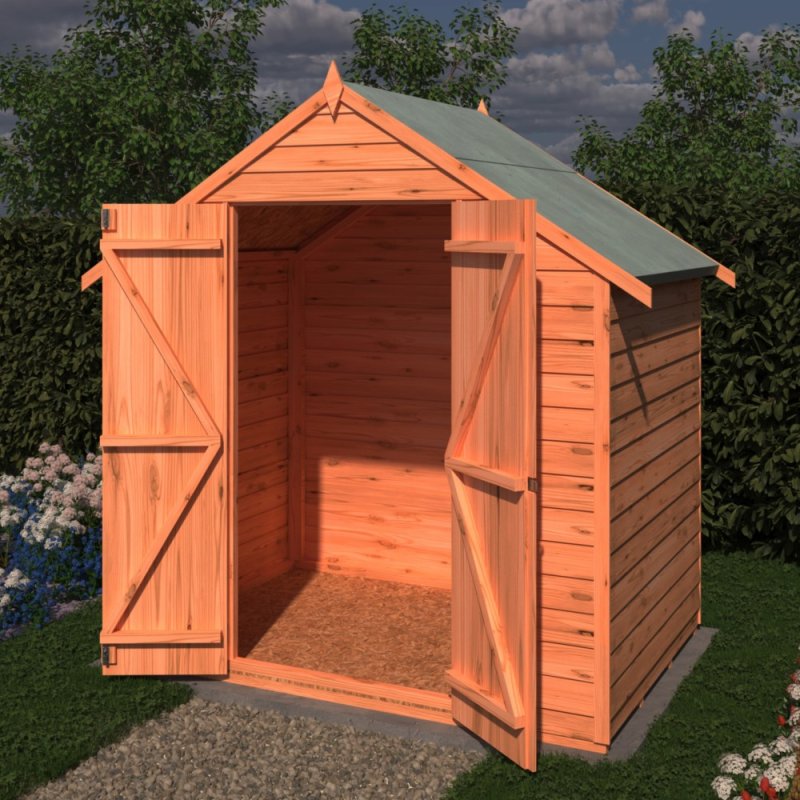 Shire Garden Value Overlap 4 x 6 Double Door Shed - Garden Life Stores