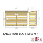 Shire Large 6x3 Log Store – Heavy-Duty Wooden Firewood Storage | Garden Life Stores
