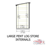 Shire Large 6x3 Log Store – Heavy-Duty Wooden Firewood Storage | Garden Life Stores