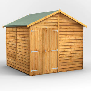 Power Overlap Apex Shed 8x8 ft