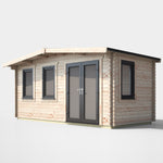 Power 8x16 ft Chalet Log Cabin 44mm