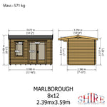 Shire Marlborough 28mm Log Cabin 8x12