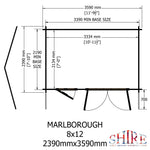 Shire Marlborough 28mm Log Cabin 8x12