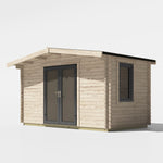 Power 8x14 ft Chalet Log Cabin 44mm