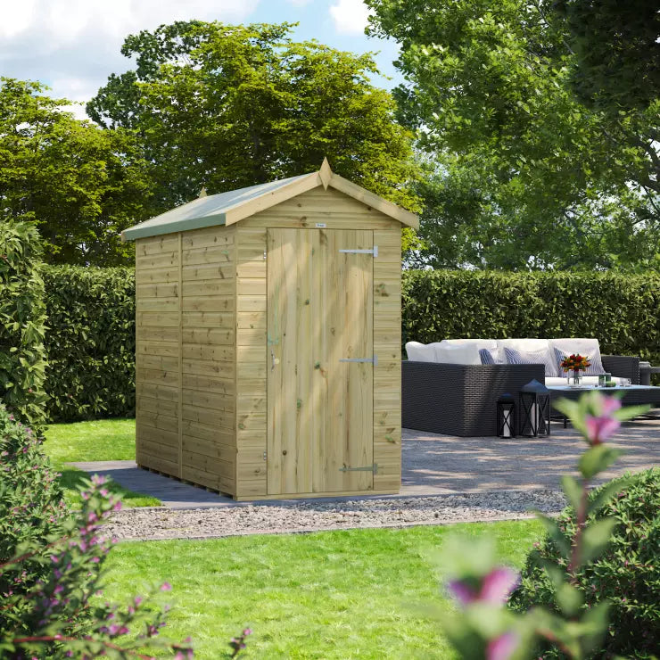 Power Pressure Treated Premium Apex Shed 8ft