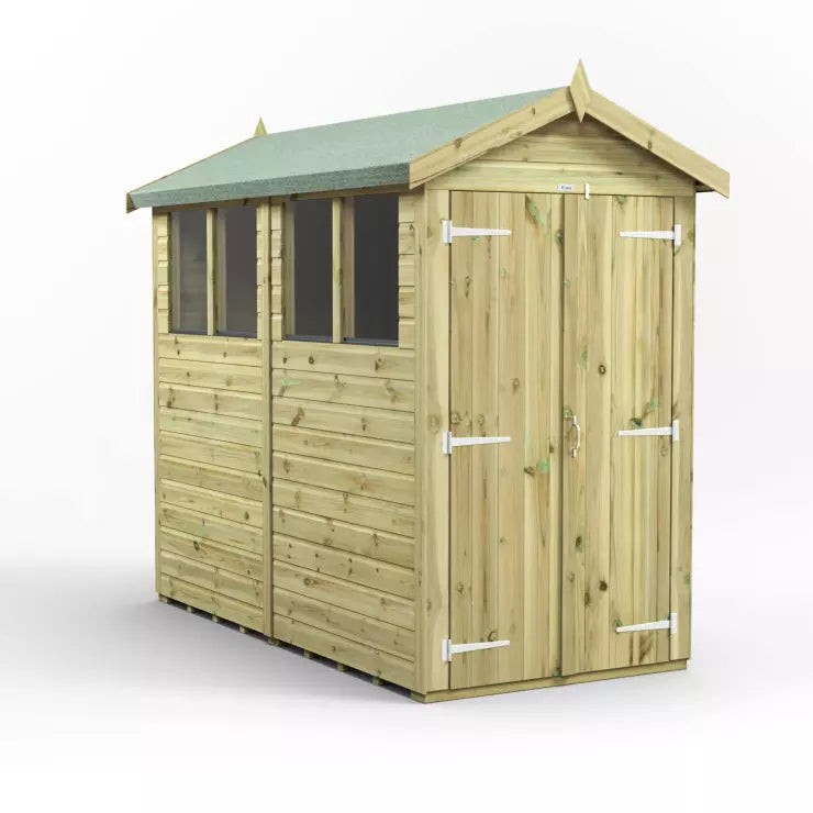 Power Pressure Treated Premium Apex Shed 8ft