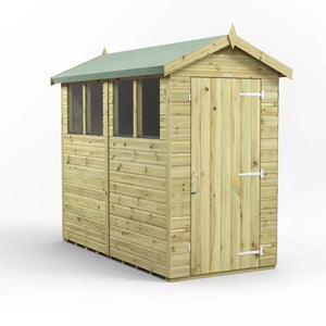 Power Pressure Treated Premium Apex Shed 8ft