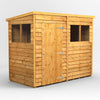 Power Overlap Pent Shed 8x4 ft