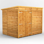 Power Overlap Pent Shed 8x6 ft