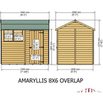 Shire Garden Value Overlap Reverse Apex Shed (Available in 6x4 & 6x8) – Garden Life Stores