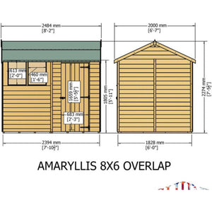 Shire Garden Value Overlap Reverse Apex Shed (Available in 6x4 & 6x8) – Garden Life Stores