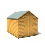 Shire Overlap Dipped Apex Wooden Garden Shed Double Door 8x6 - Garden Life Stores. 