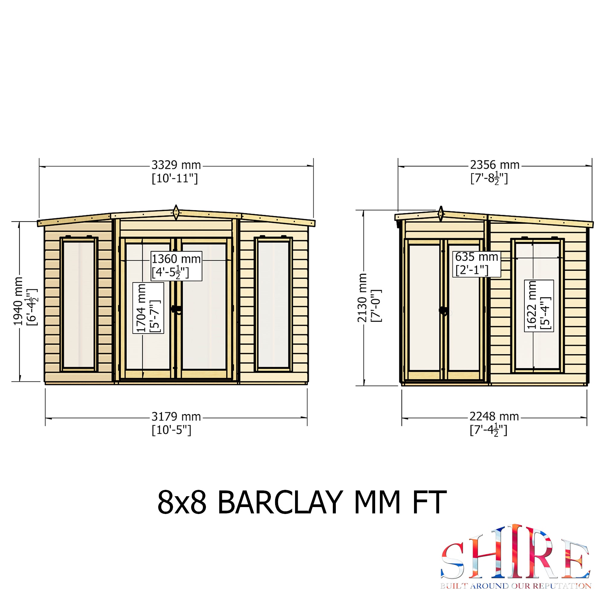 Shire Barclay Summerhouse 8x8