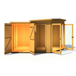 Shire Barclay Summerhouse with Side Shed - 8x12