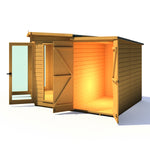 Shire Barclay Summerhouse with Side Shed - 8x12