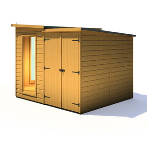 Shire Barclay Summerhouse with Side Shed - 8x12