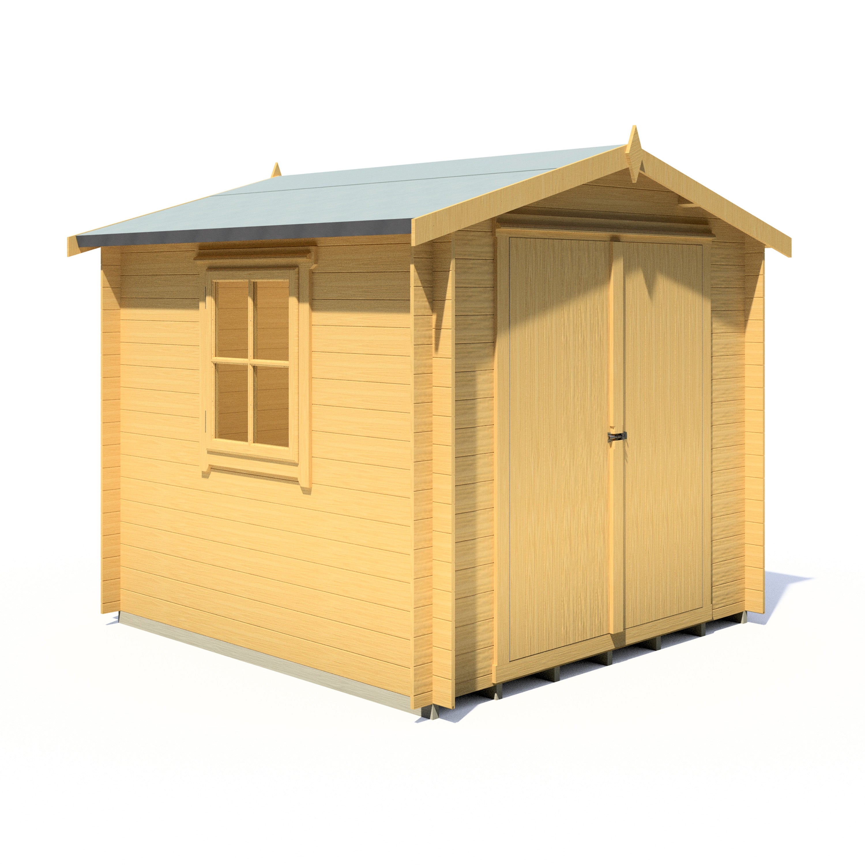 Shire Bradley 19mm Log Cabin 8x8