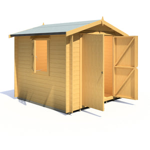 Shire Bradley 19mm Log Cabin 8x8