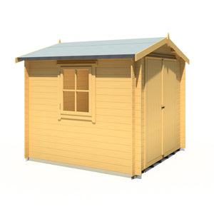 Shire Bradley 19mm Log Cabin 8x8