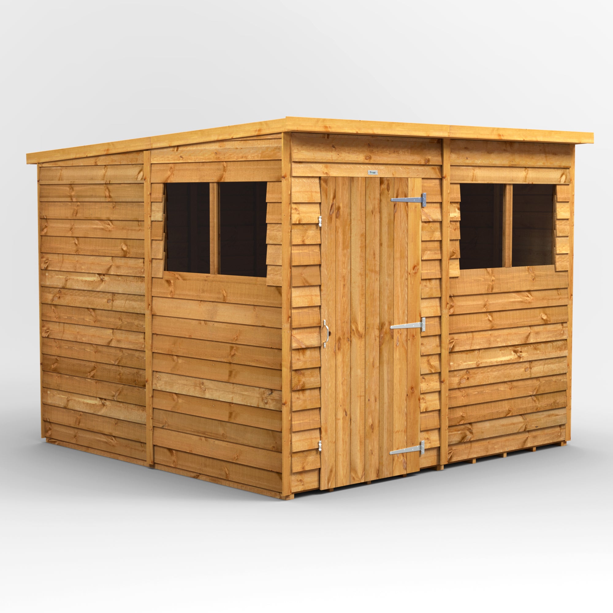 Power Overlap Pent Shed 8x8 ft