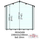 Shire Peckover 19mm Log Cabin 8x8