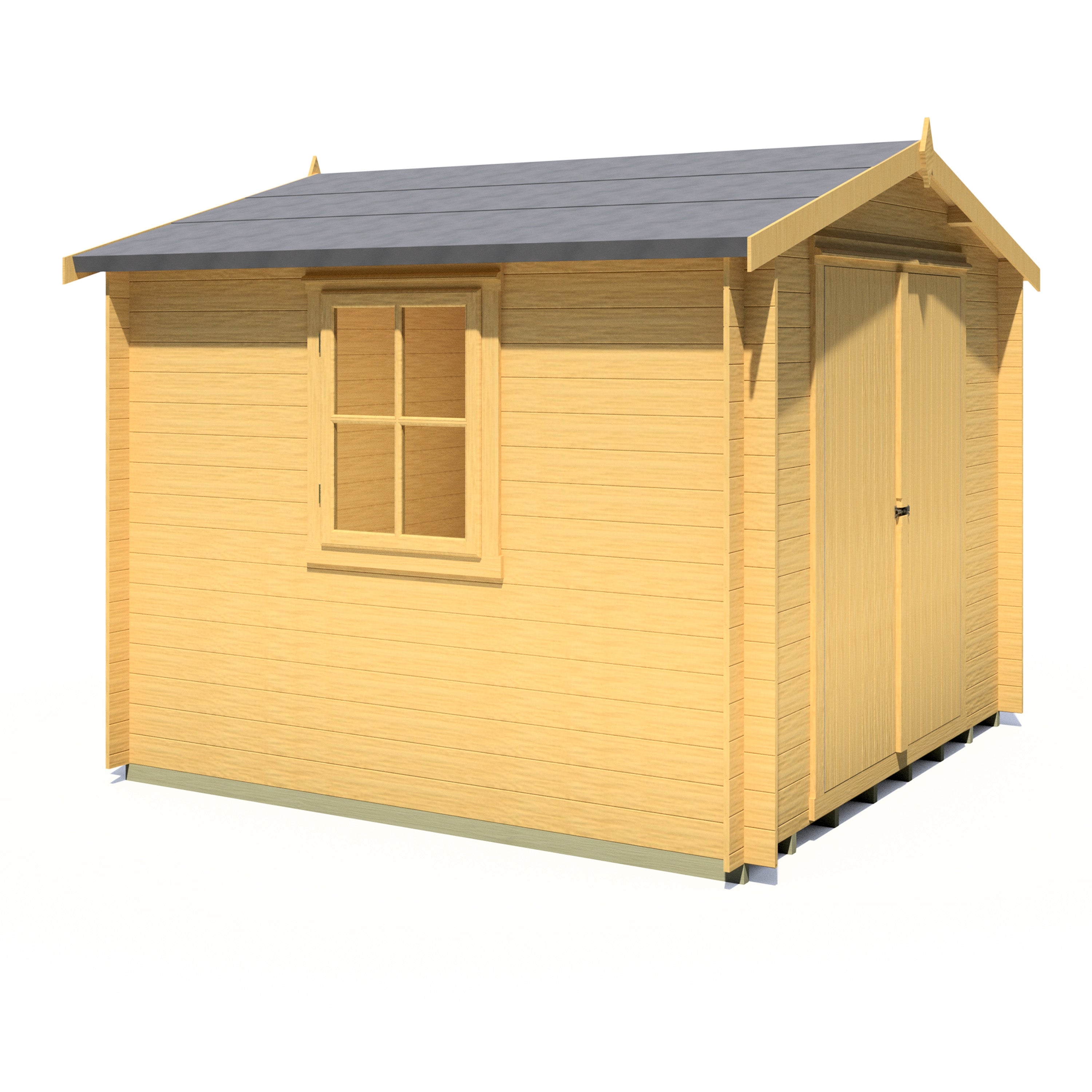 Shire Bradley 19mm Log Cabin 9x9