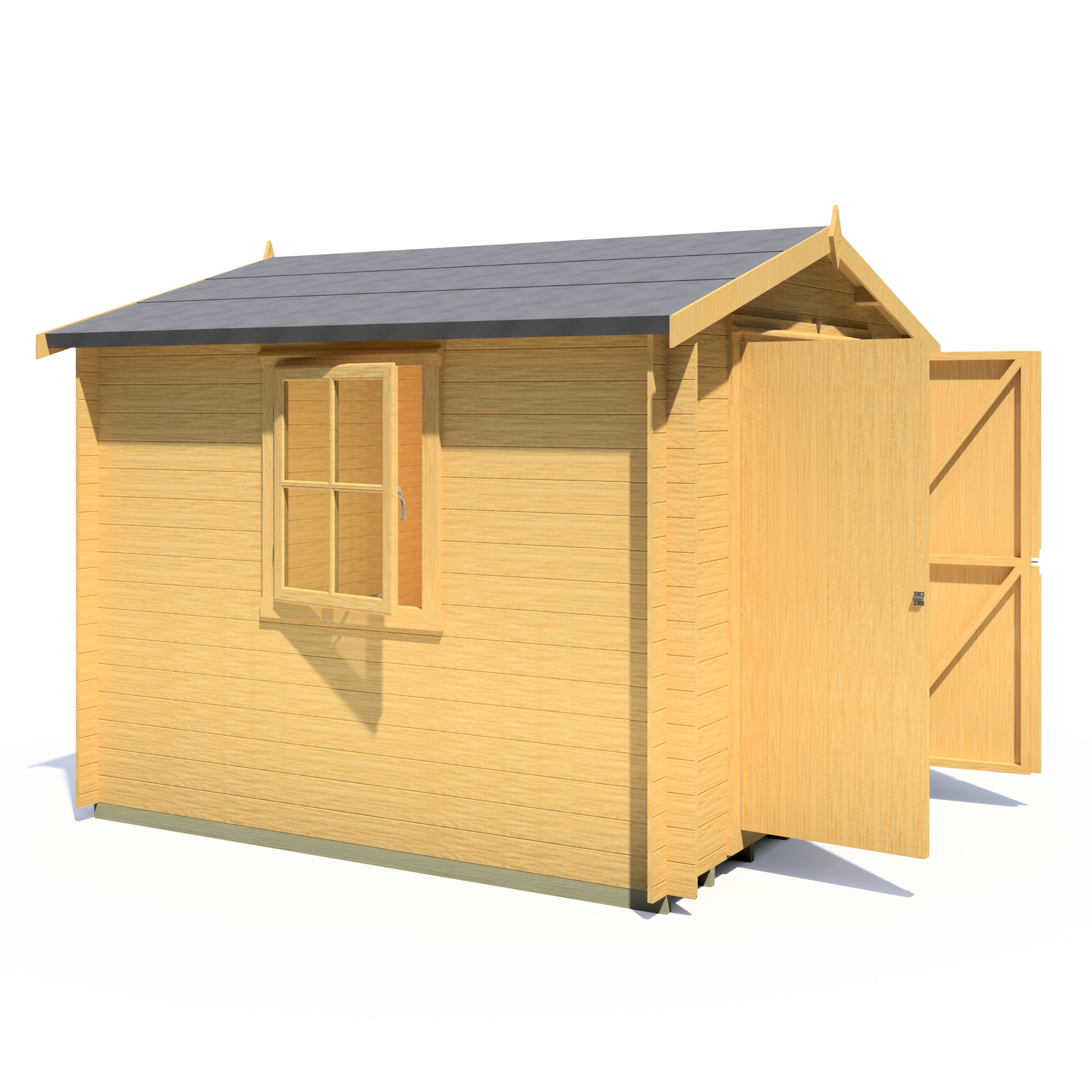 Shire Bradley 19mm Log Cabin 9x9